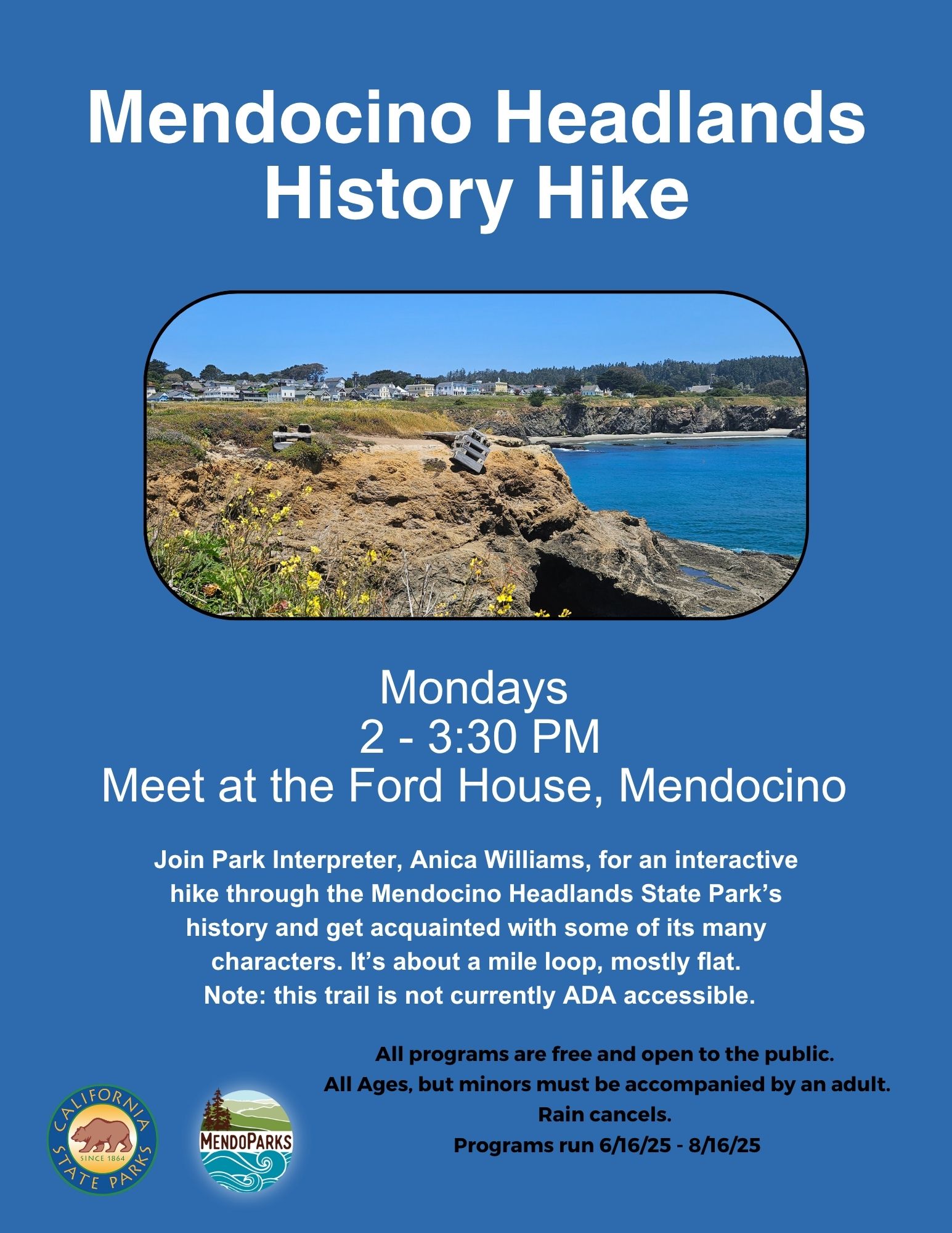 Mendocino Headlands History Hike Mendocino Headlands History Hike